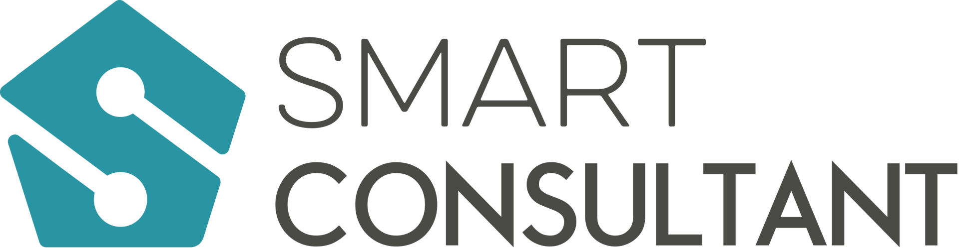 Logo Smart Consultant grijs met transparante achtergrond